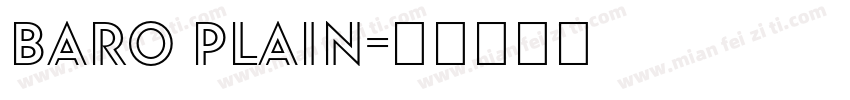 Baro Plain字体转换